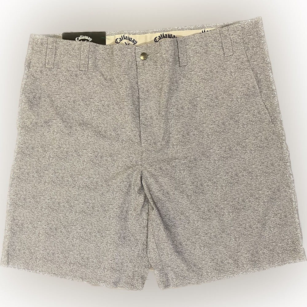 Callaway Mens 40W Stretch Active Waistband Opti-Dry Golf Shorts Media Pocket NWT